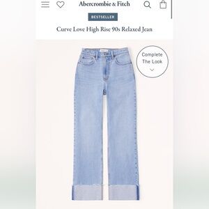 Abercrombie Curve Love High Rise 90s Relaxed Jean